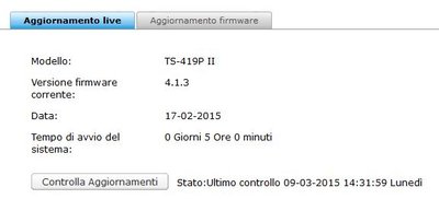 Versione firmware