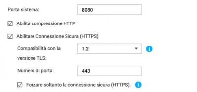 Amministrazione di sistema configurata