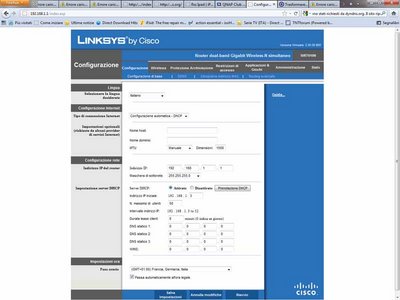 CONFIGURAZIONE di base del Router